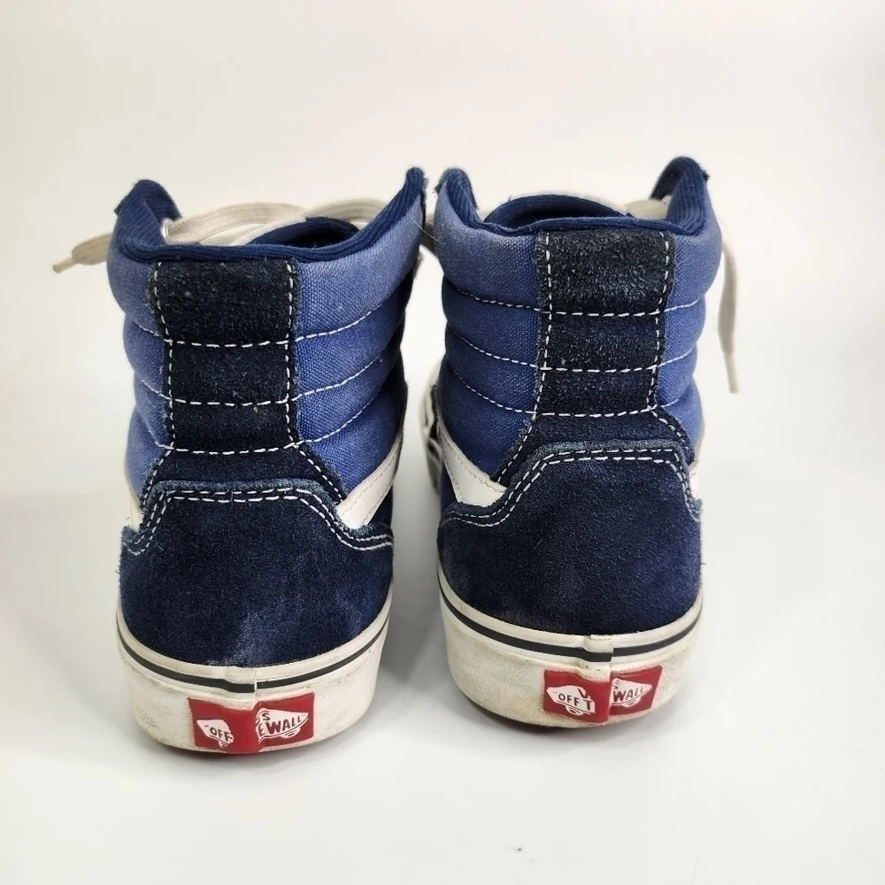 Vans Off The Wall Filmore Hi Top Sneakers Size M 7 W 8.5 Blue 721356 Shoes